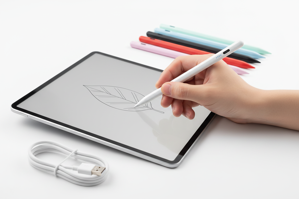 Hånd med stylus pen